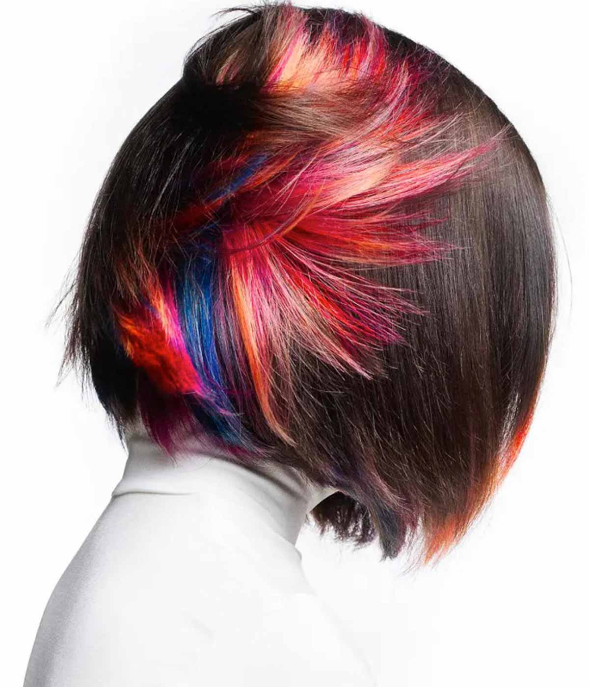 Bob cut arcobaleno