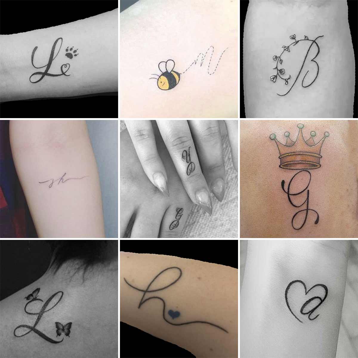 Tatuaggi lettere corsive