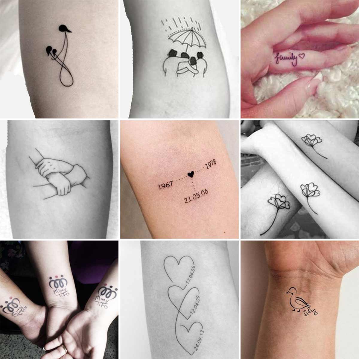 Tatuaggio piccolo famiglia