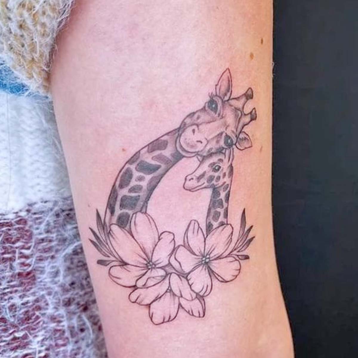 Tatuaggio giraffa family