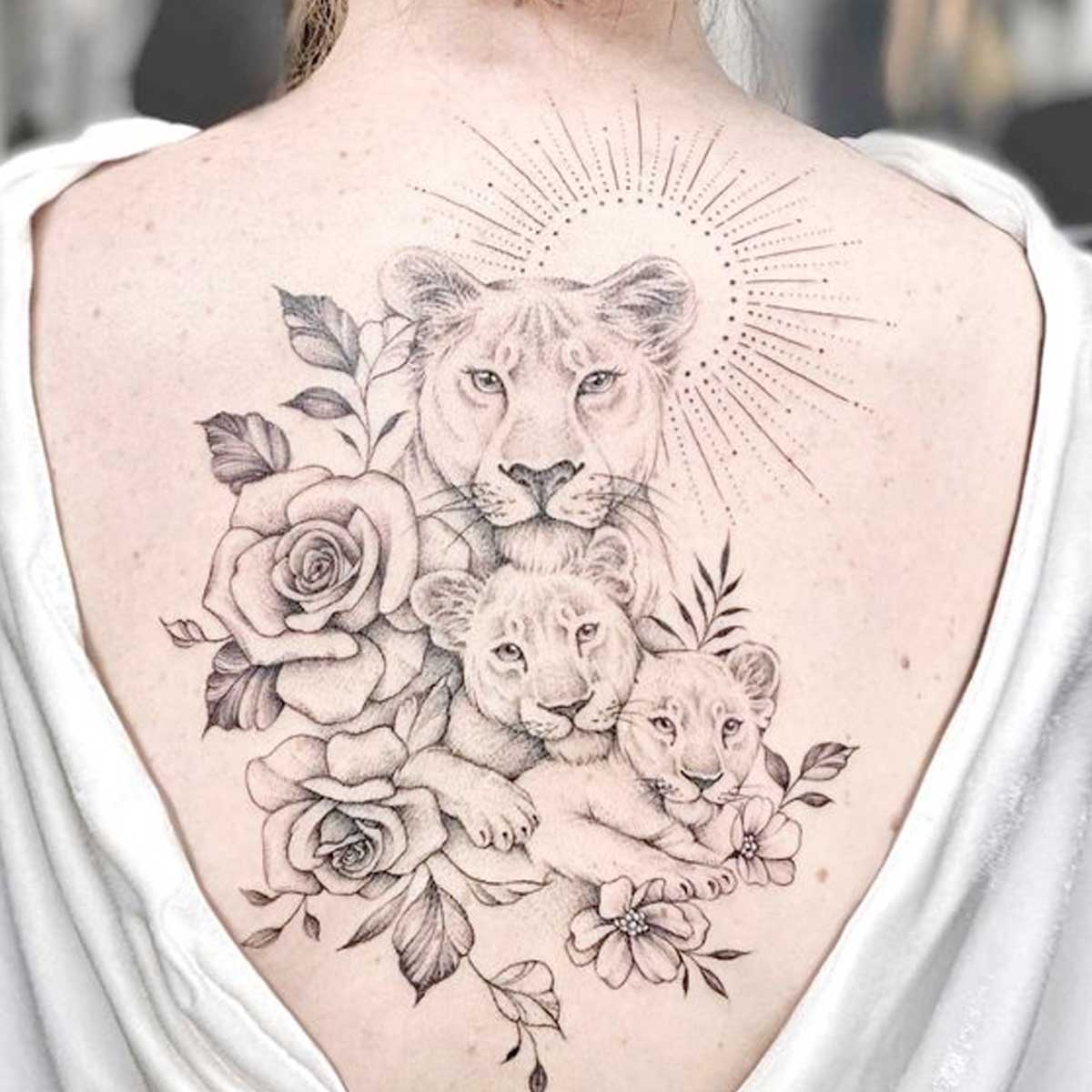 Tatuaggi famiglia leoni