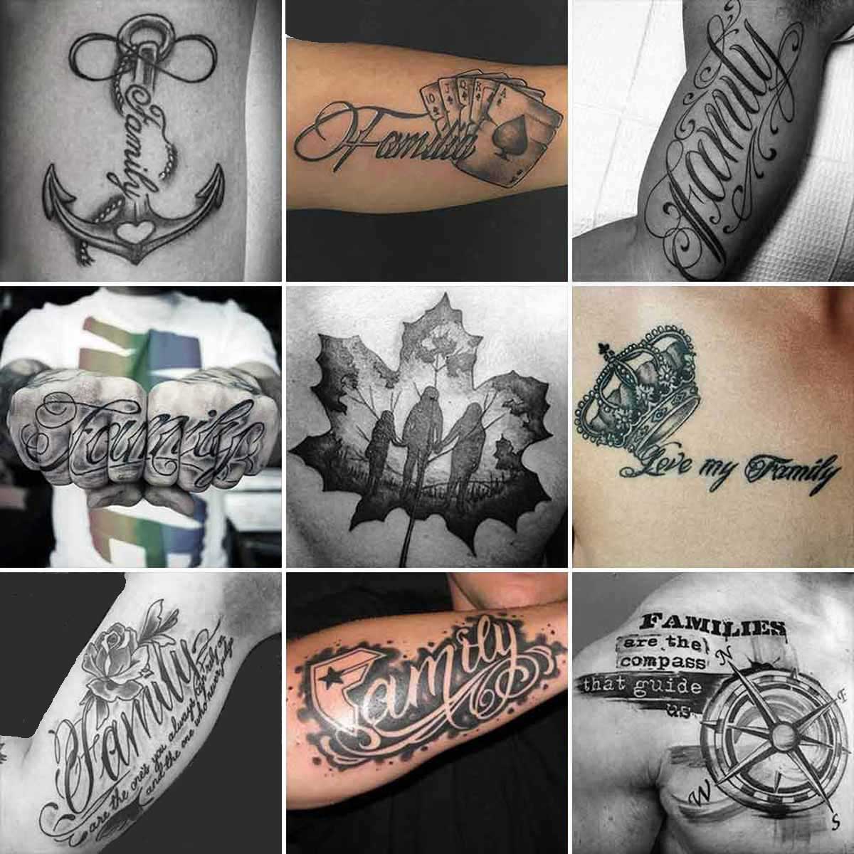 Tatuaggio famiglia uomo