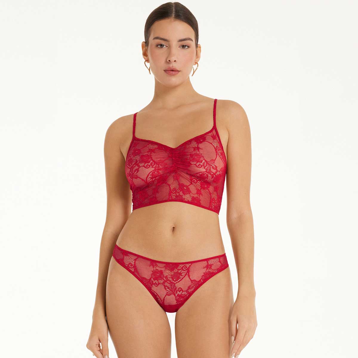intimo rosso in pizzo
