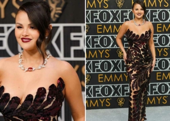 Selena Gomez incanta in abito di paillettes agli Emmy Awards 2024