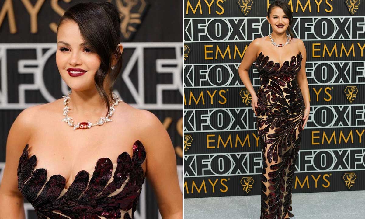 Selena Gomez incanta in abito di paillettes agli Emmy Awards 2024